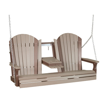 LuxCraft Poly 5' Adirondack Swing