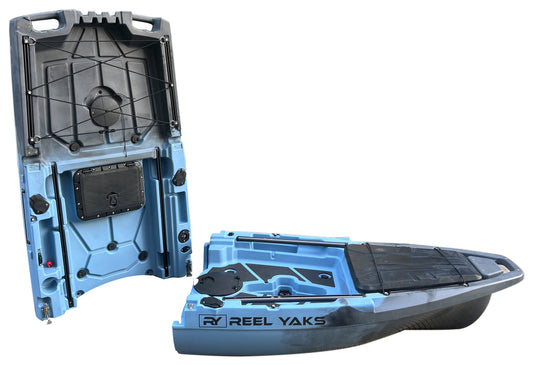 Reel Yaks 10ft Recon Modular Prop Drive Pedal Fishing Kayak | 430lbs Capacity | 2 Piece