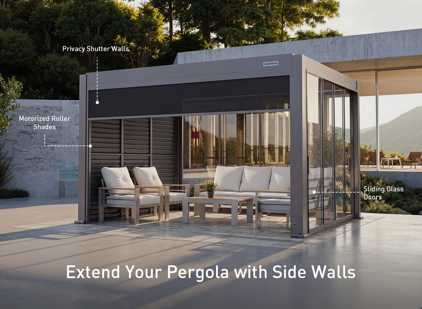 FlexPatio POWER+ Motorized Pergola