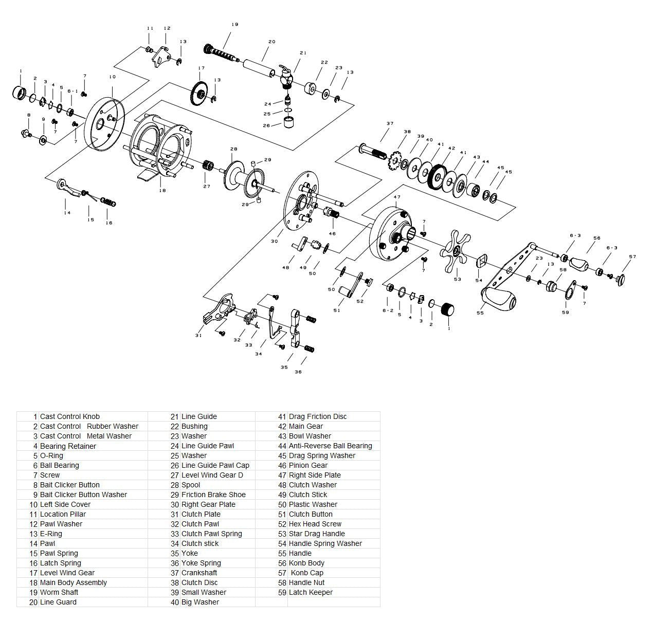 Catfish Pro 600CTS Round Baitcaster Reel