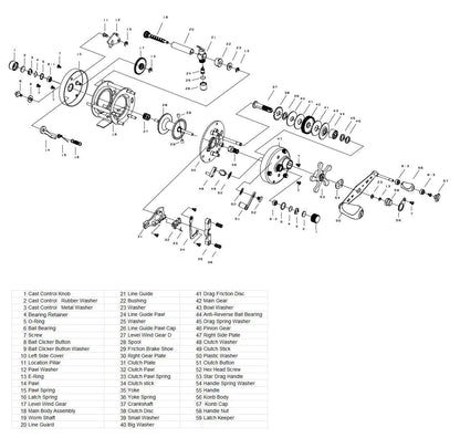 Catfish Pro 600CTS Round Baitcaster Reel