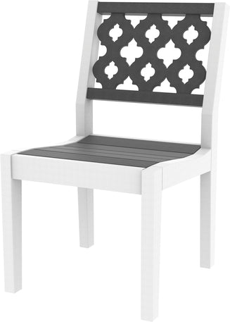 Seaside Casual Poly Greenwich Dining Side Chair Provencal Back Style