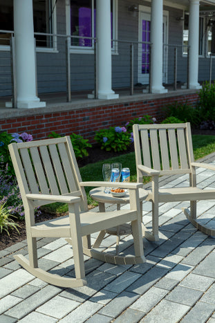 Seaside Casual Poly Greenwich Rocker Slatted Back Style