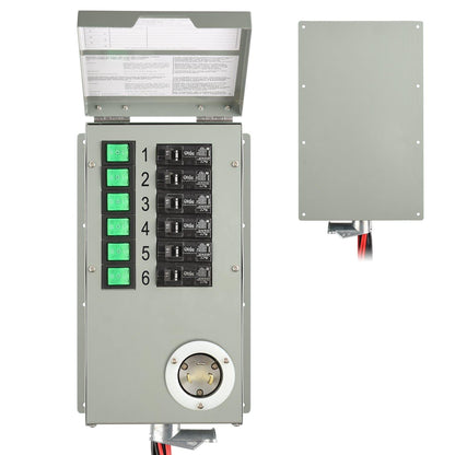 Refurbished - Nature's Generator 120V 30A 6-Circuit Manual Transfer Switch