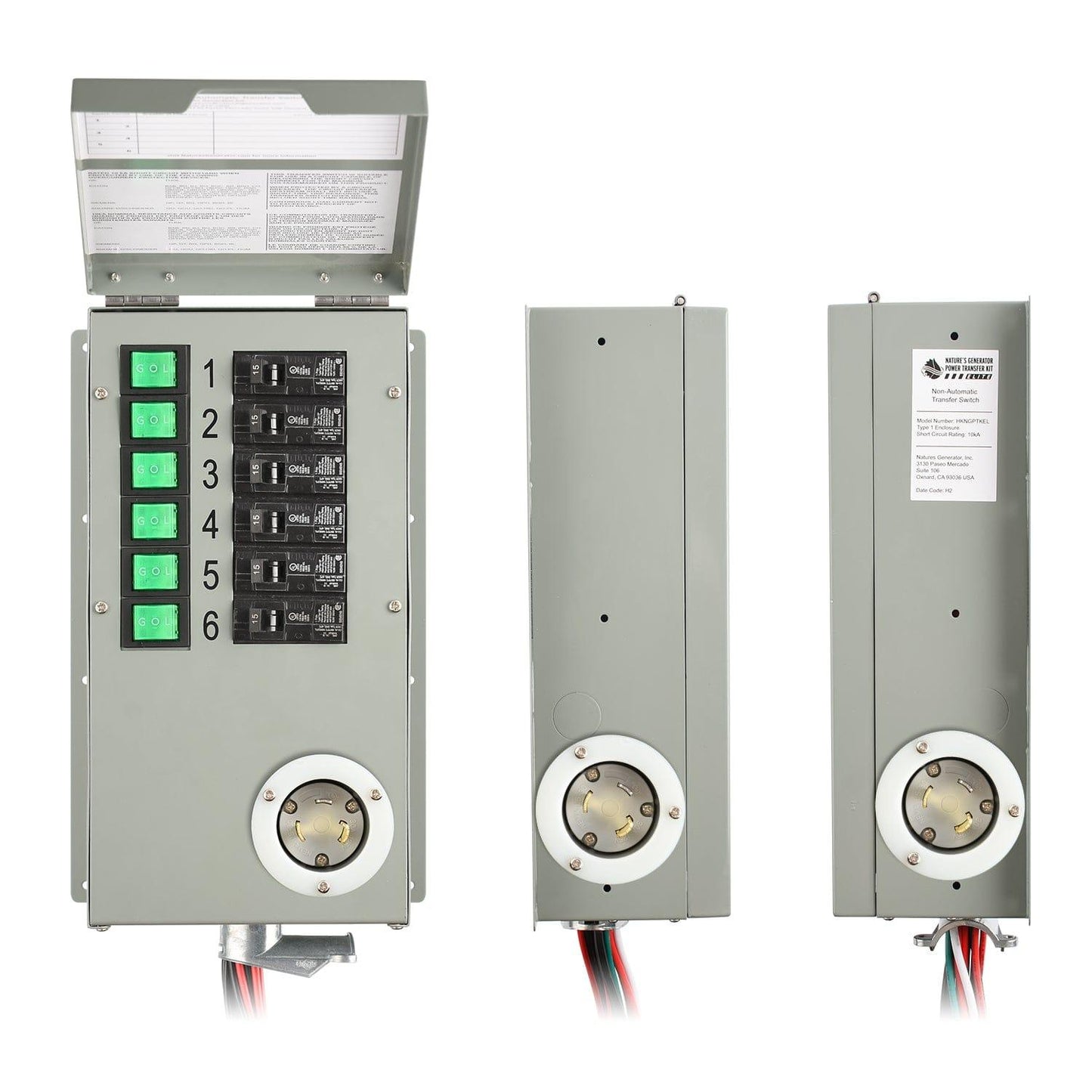 Refurbished - Nature's Generator 120V 30A 6-Circuit Manual Transfer Switch