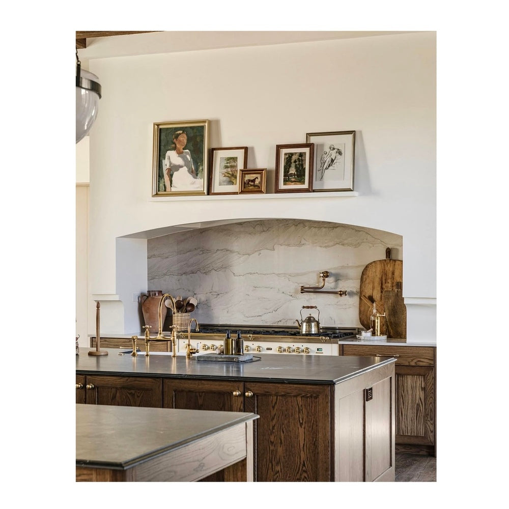 ILVE Nostalgie II 60" Dual Fuel Liquid Propane Range, Antique White, Brass Trim UP60FNMPAWGLP