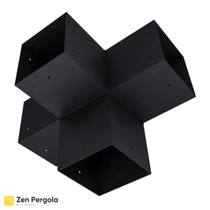 Pergola 4-Arm Post Bracket (for 6x6 Wood Posts)