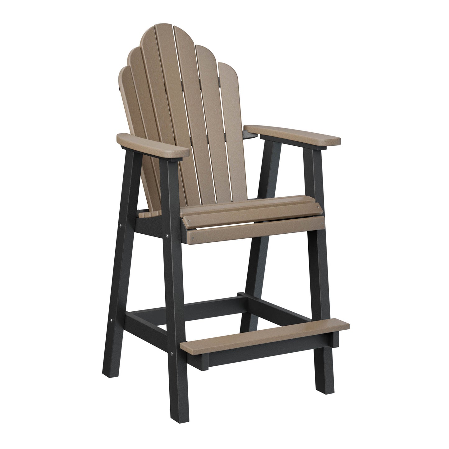 Berlin Gardens Cozi Back Poly Adirondack Bar Height Chair