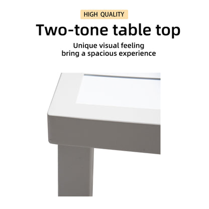 PolyTEAK Aluminum Outdoor Patio Dining Table with Built-In Umbrella Hole, Seats 6 (TABLE ONLY)