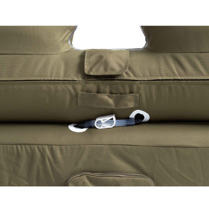 Coody Air Sofa Forest Green - Inflatable Camping Couch with Built-In Pump