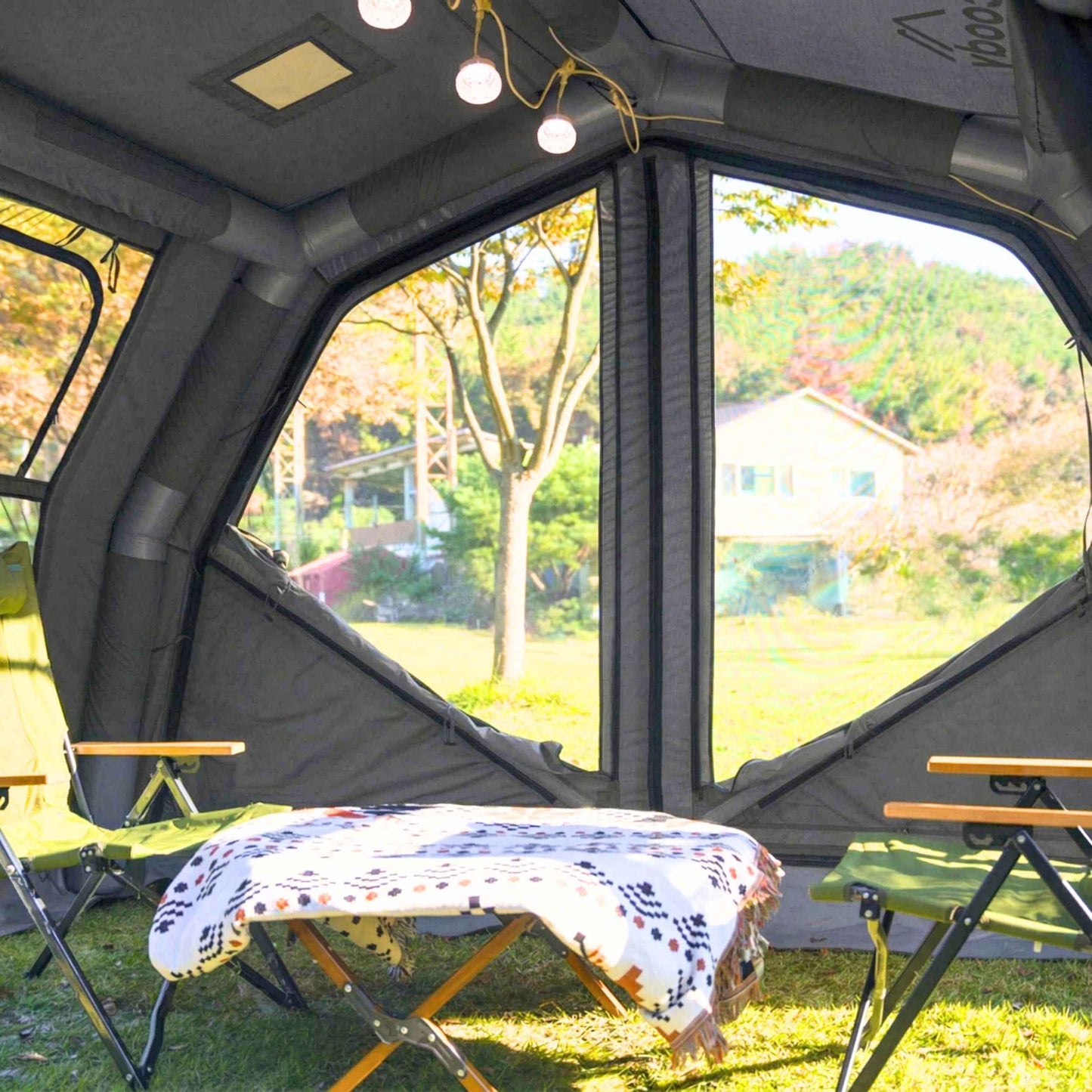 Coody Familia AirTent 17.2 PRO Gray Inflatable Tent for Camping (2-10 Person)