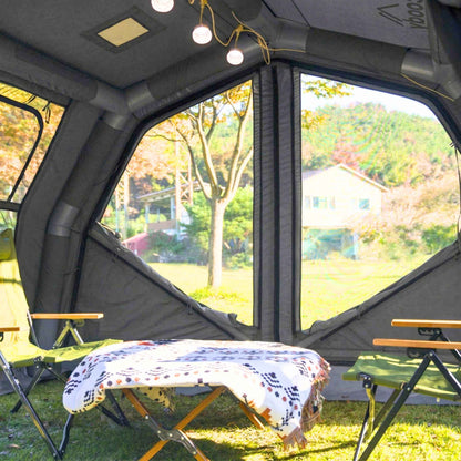Coody Familia AirTent 17.2 PRO Gray Inflatable Tent for Camping (2-10 Person)