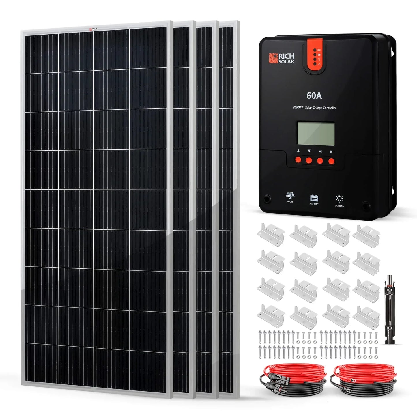 Rich Solar 800 Watt Solar Kit Complete Off-Grid Solar System for RVs, Boats, Tiny Homes