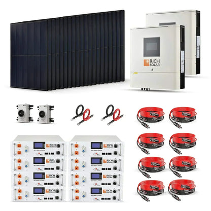 Rich Solar 8000W 48V-120/240VAC Solar Kit