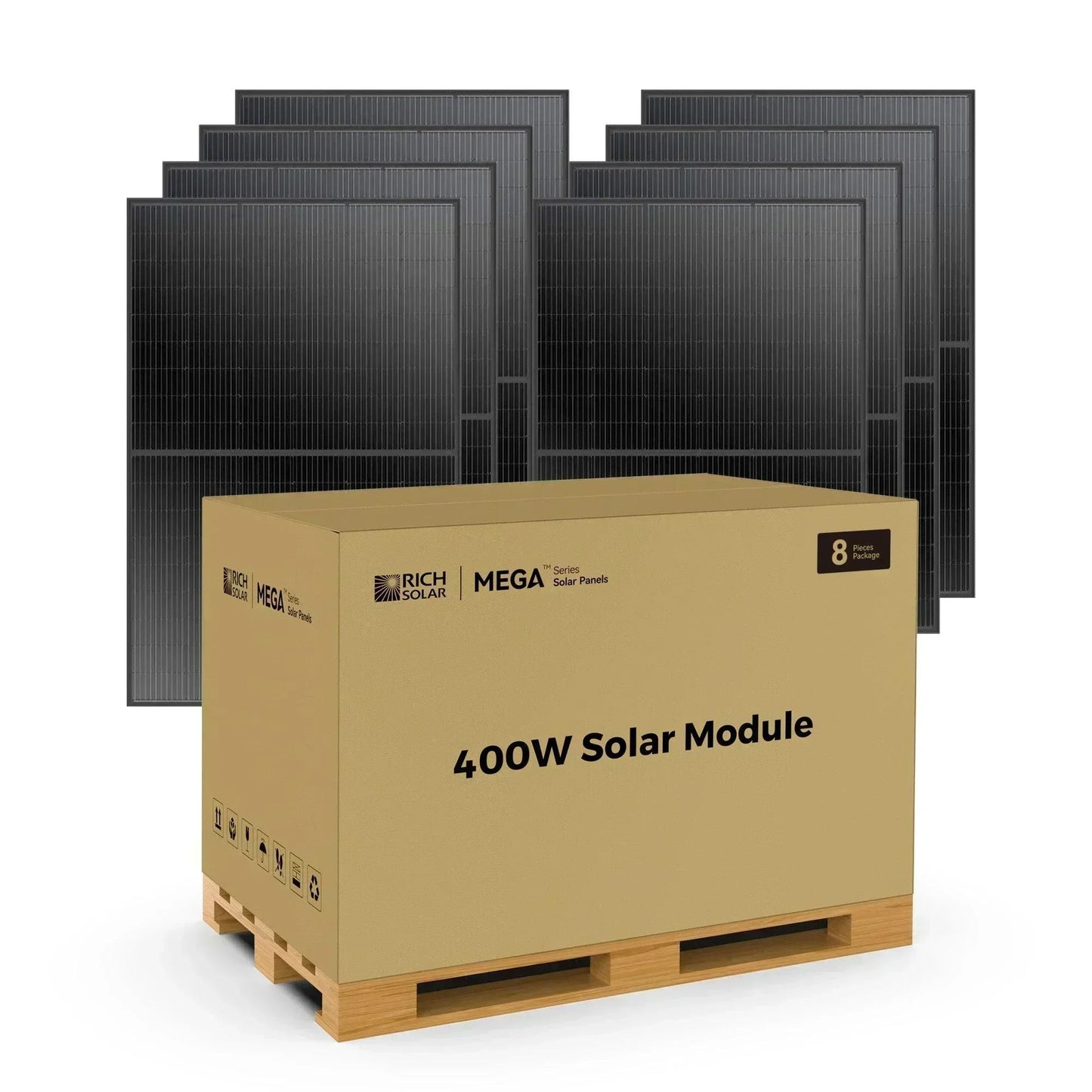 Rich Solar MEGA 400 Watt Solar Panel | Premium Grid-tie or Off-grid Solar Panel for Residential, Commercial, Agriculture
