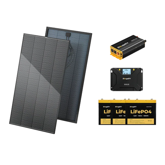 BougeRV 12V 600W High Watt Rigid Solar System Kit