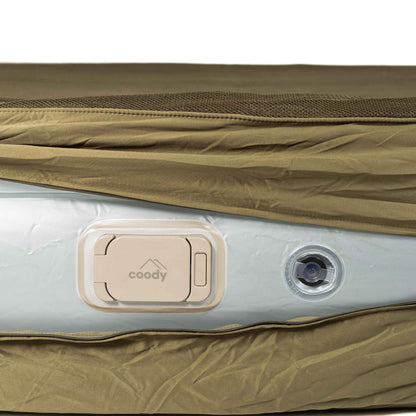 Coody Air Mattress Green Twin XL (197×91×35 cm) – Premium Air Bed with Built-in Pump