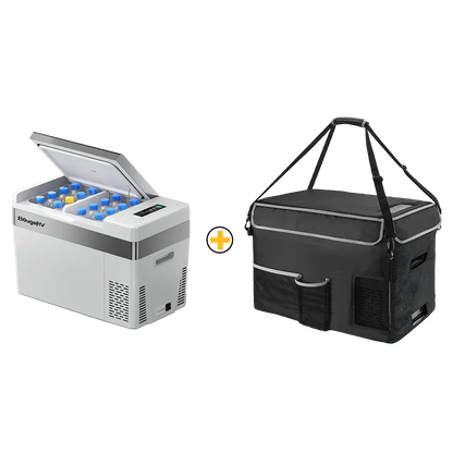 BougeRV 12V 30 Quart (28L) Portable Car Fridge