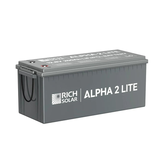 Rich Solar ALPHA 2 LITE | 12V 200Ah LiFePO4 Battery | Best 12V Deep Cycle Lithium Battery for RVs, Trailers, Vans, Boats, Off-Grid | 4,000 Lifetime Cycles | Best Value