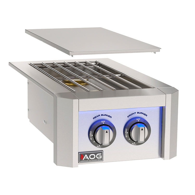 AOG L-Series Built-In Double Side Burner - Propane - AOG2SBLP