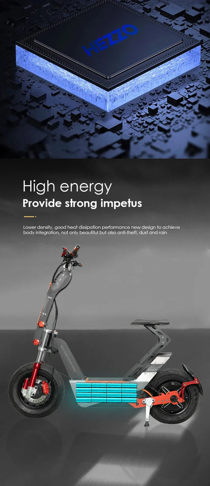 eBike Boys HEZZO-F8 Electric Scooter - 8000W Power, Max Speed 100 Km/h