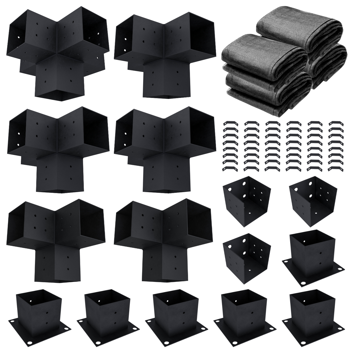 DIY Pergola Kit for an Attached Pergola With Canopies - Any Size Up to 24' x 24'