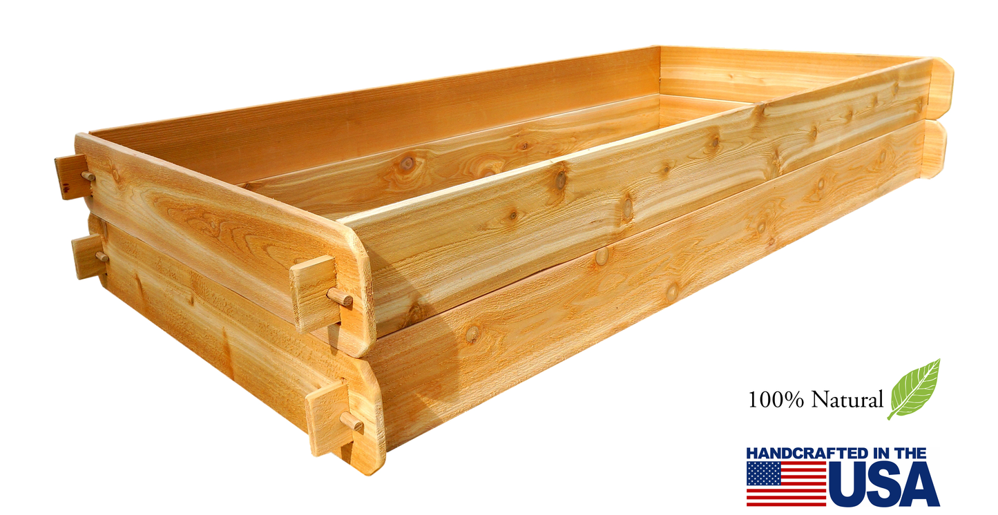 Timberlane Gardens Raised Garden Bed Kit Double Deep (Two 3x6) Select Cedar