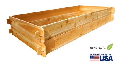 Timberlane Gardens Raised Garden Bed Kit Double Deep (Two 3x6) Select Cedar