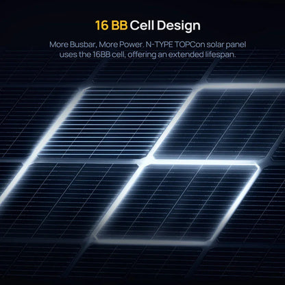 24V N-Type 300 Watt 16BB Bifacial Solar Panel (3x100W)