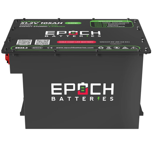 Epoch Batteries 48V 105Ah MINI - Lithium (LiFePO4) Golf Cart Battery - Complete Kit