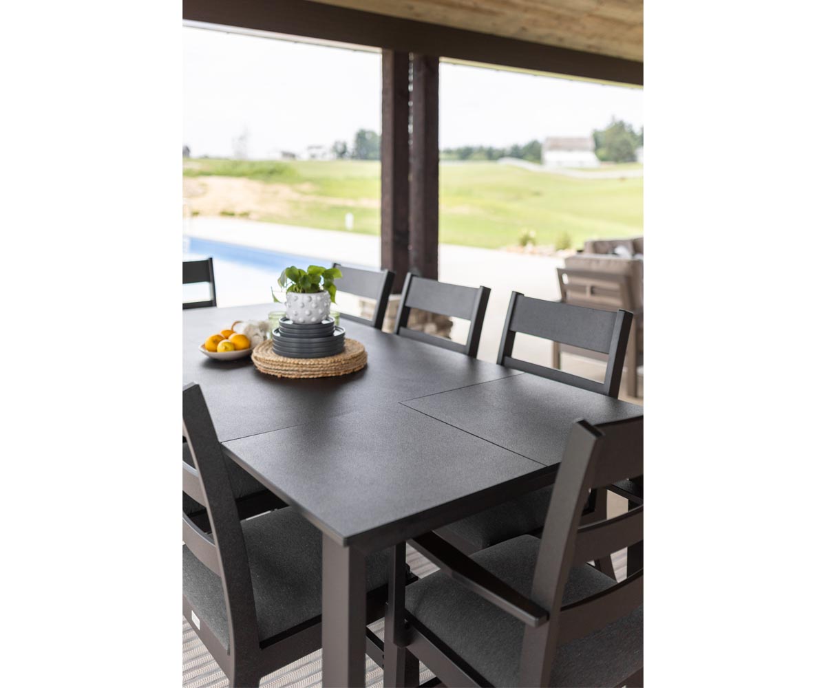 Berlin Gardens Berkley Poly Expandable Rectangle Table Dining Height