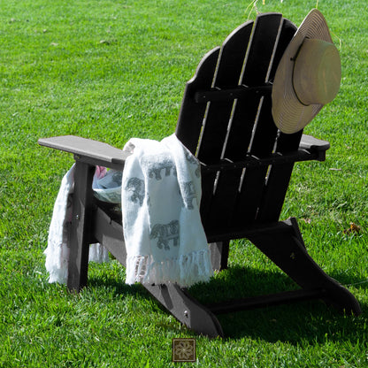 PolyTEAK New Tradition Folding Adirondack Chair by ResinTeak