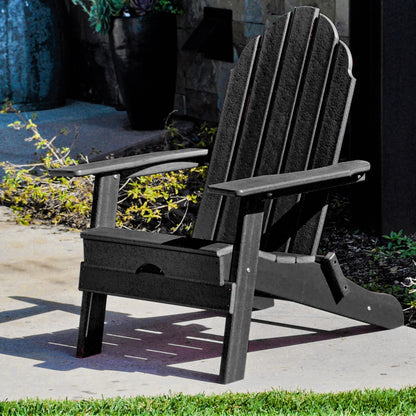 PolyTEAK New Tradition Folding Adirondack Chair by ResinTeak