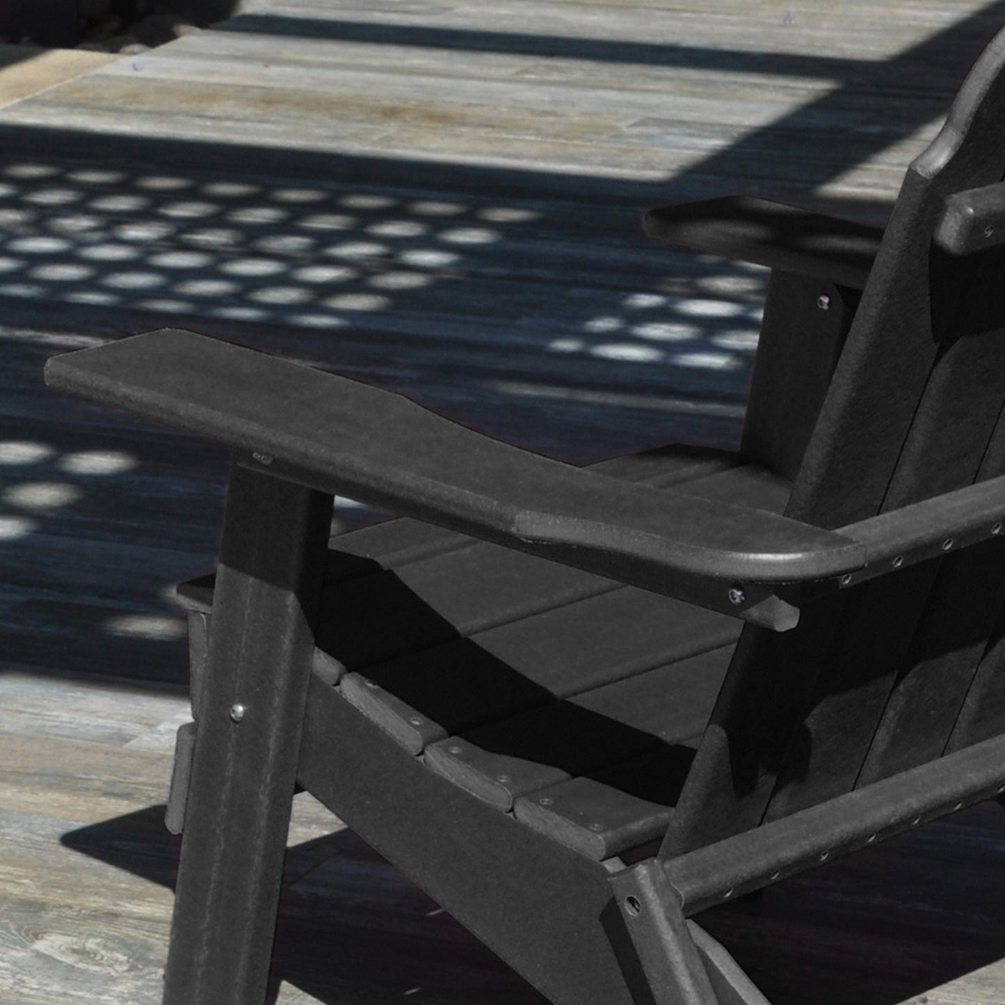 PolyTEAK New Tradition Folding Adirondack Chair by ResinTeak