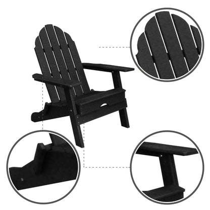 PolyTEAK New Tradition Folding Adirondack Chair by ResinTeak