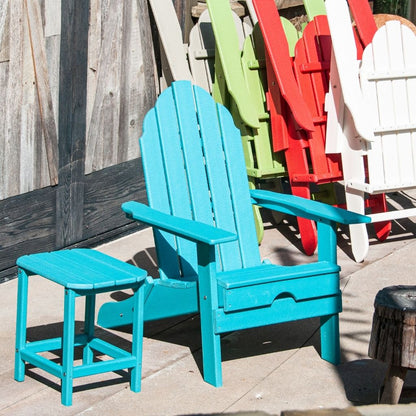 PolyTEAK New Tradition Folding Adirondack Chair by ResinTeak