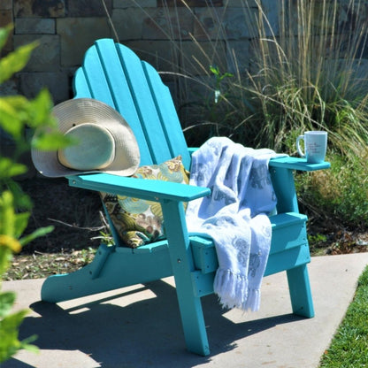 PolyTEAK New Tradition Folding Adirondack Chair by ResinTeak