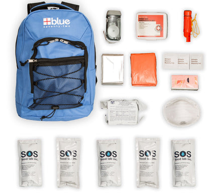 Blue Coolers Blue Seventy-Two Standard - 3 Day Emergency Kit for 1 Person