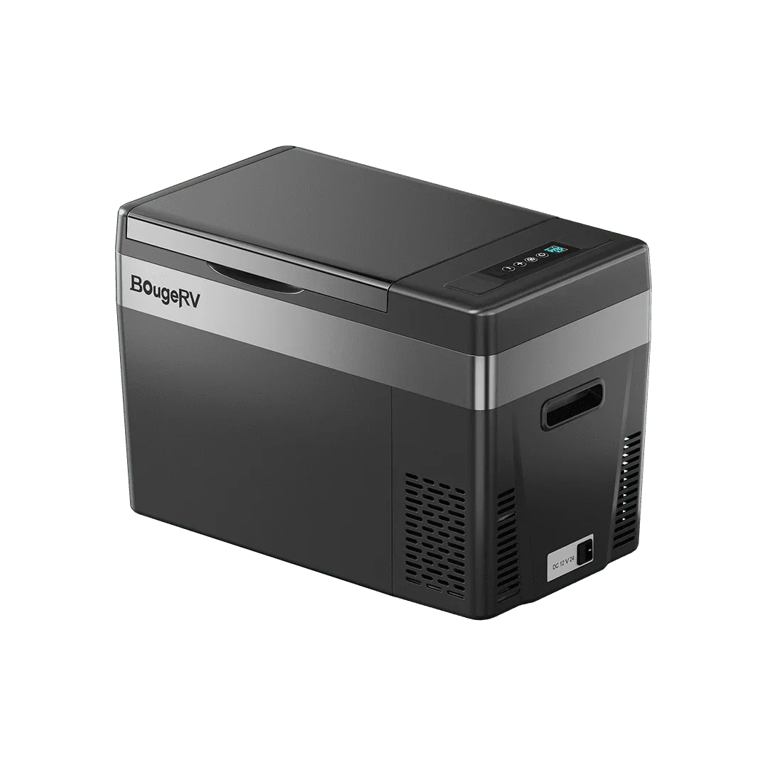 BougeRV 12V 30 Quart (28L) Portable Car Fridge Black