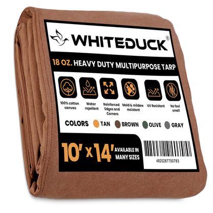 White Duck Outdoors 18 oz. 100% Cotton Canvas Tarp