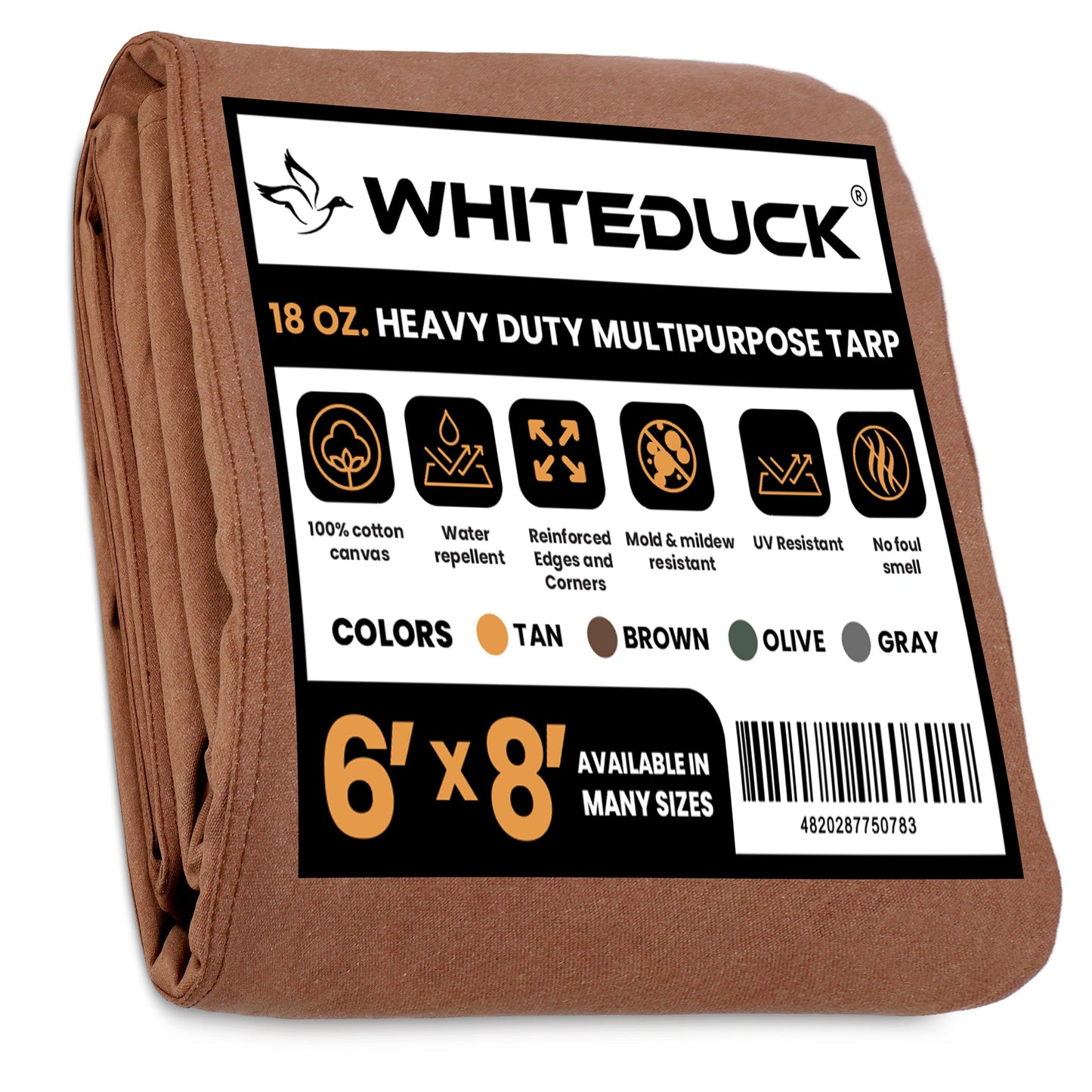 White Duck Outdoors 18 oz. 100% Cotton Canvas Tarp