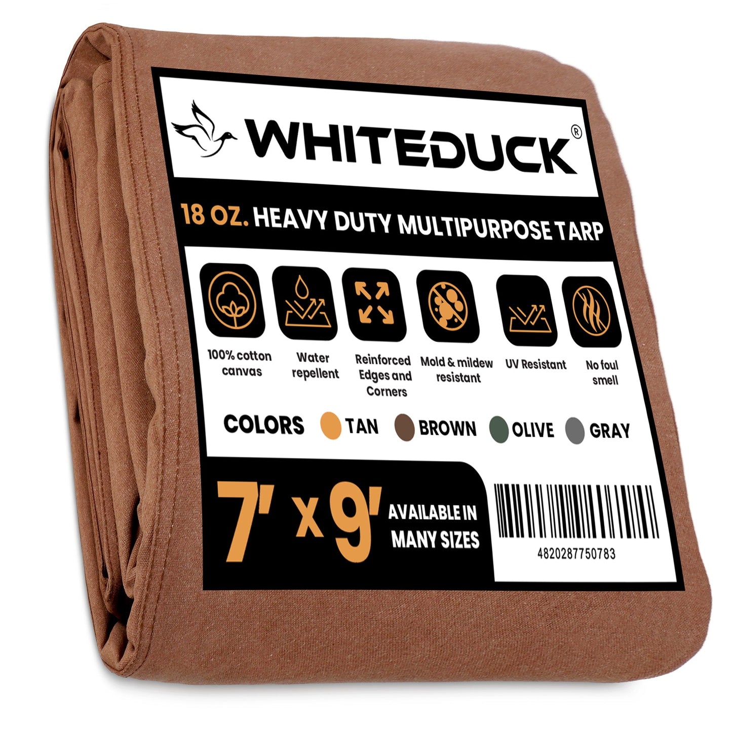 White Duck Outdoors 18 oz. 100% Cotton Canvas Tarp