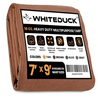 White Duck Outdoors 18 oz. 100% Cotton Canvas Tarp