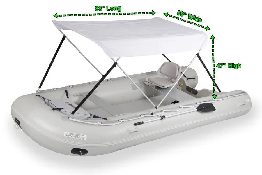 Sea Eagle FastCat12 Catamaran Pontoon Swivel Seat Canopy Package