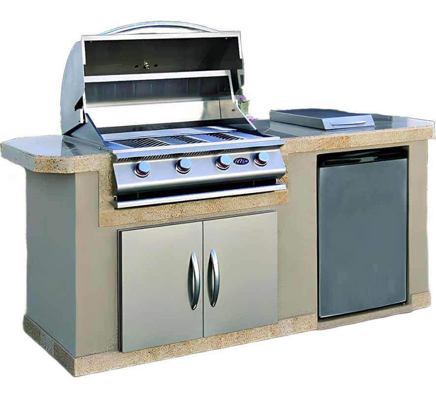 Cal Flame Pacifica Q 7 Ft. BBQ Grill Island - BBK701