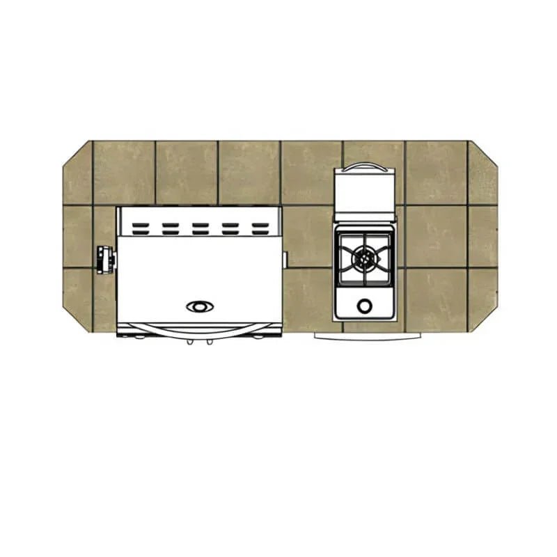 Cal Flame Baja Q 7 Ft. BBQ Grill Island - BBK-710