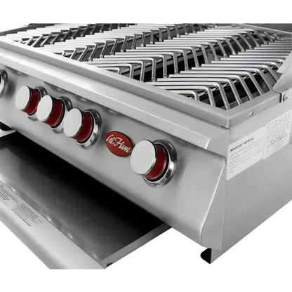 Cal Flame Carmel Q 8 Ft. L-Shaped Outdoor BBQ Kitchen Island - BBK870