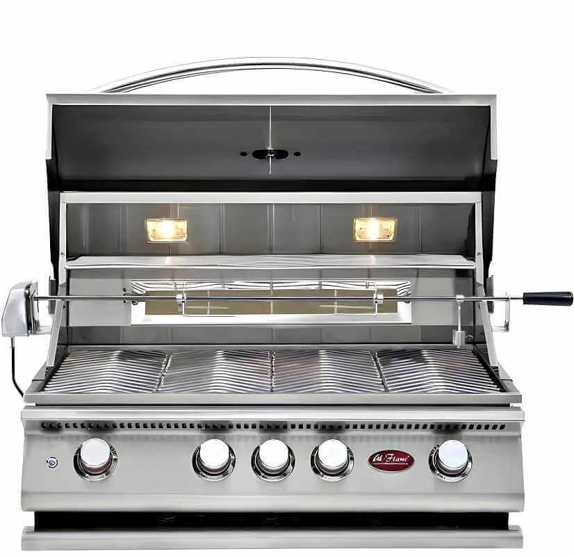 Cal Flame Avalon Q 8 Ft. L-Shaped BBQ Grill Island - BBK820