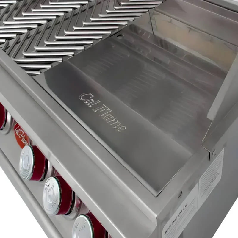 Cal Flame P Series 48 Inch 6 Burner Built In Grill