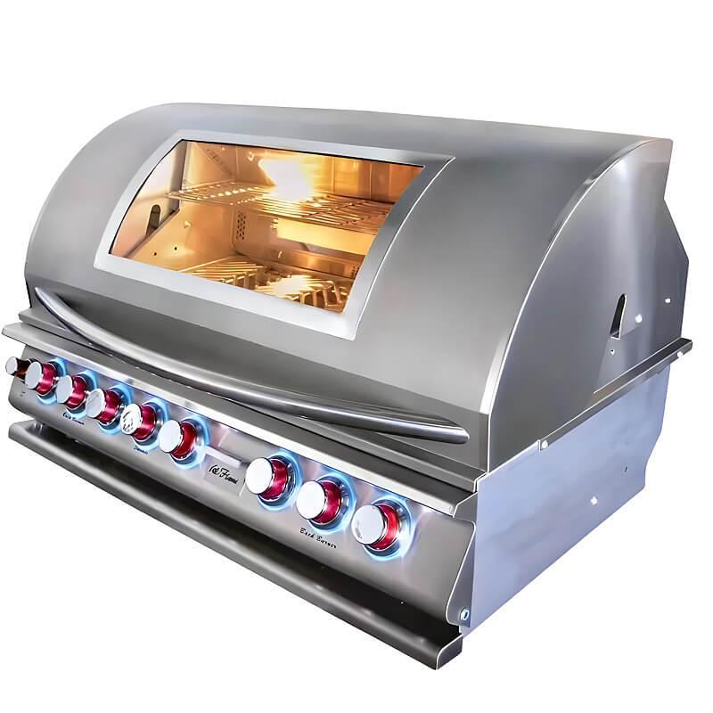 Cal Flame Top Gun Convection 40 Inch 5 Burner Built In Grill - BBQ19875CTG